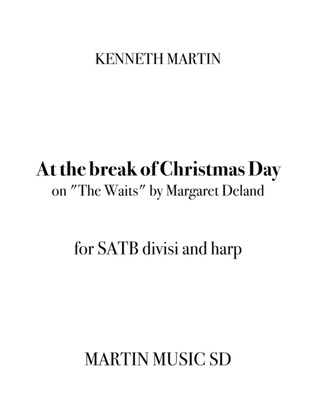 Book cover for At the break of Christmas Day