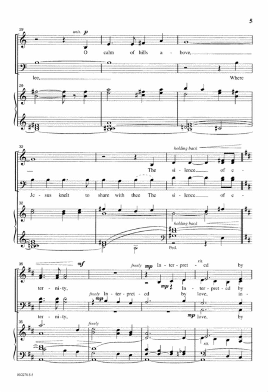 Dear Lord and Father of Mankind 4-Part scores gallery preview page 5