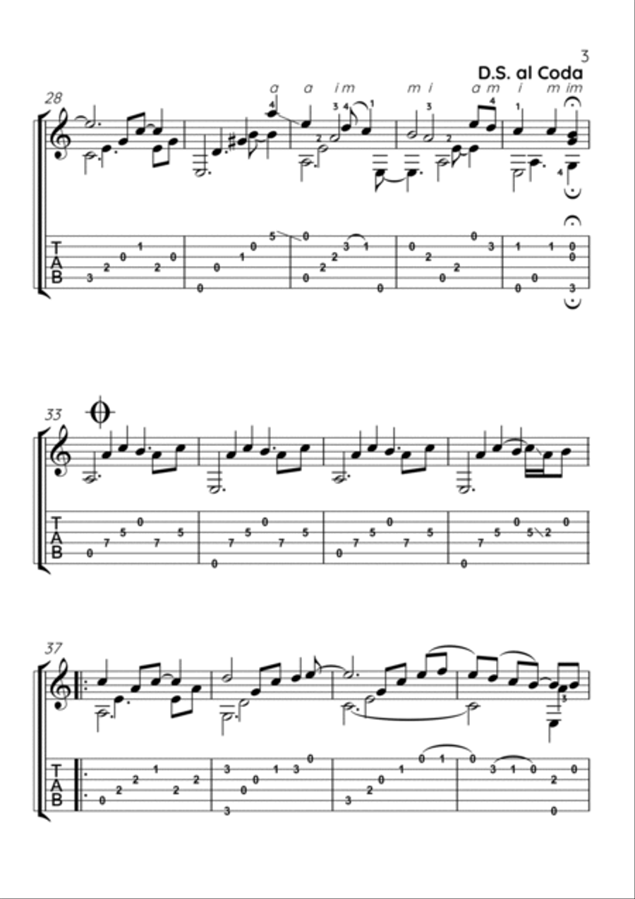 Kristallen den fina Acoustic Guitar scores gallery preview page 3