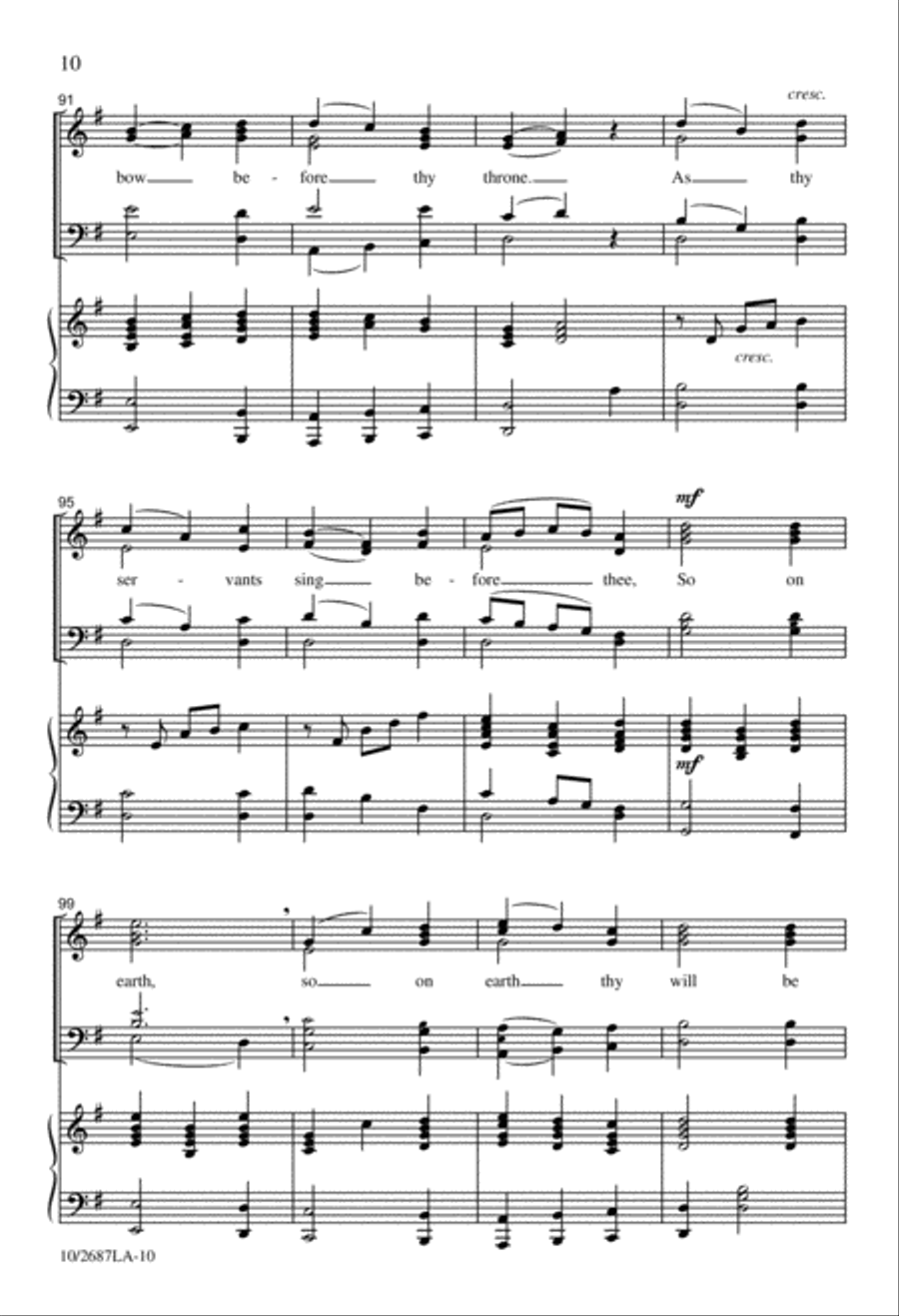 Come Thou Long-Expected Jesus Divisi scores gallery preview page 10