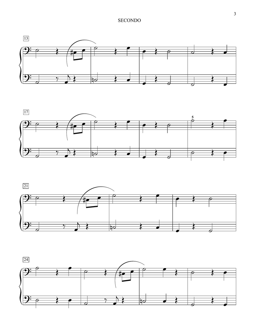 Old Town Road (I Got The Horses In The Back) (arr. Glenda Austin) 1 Piano, 4-Hands scores gallery preview page 3