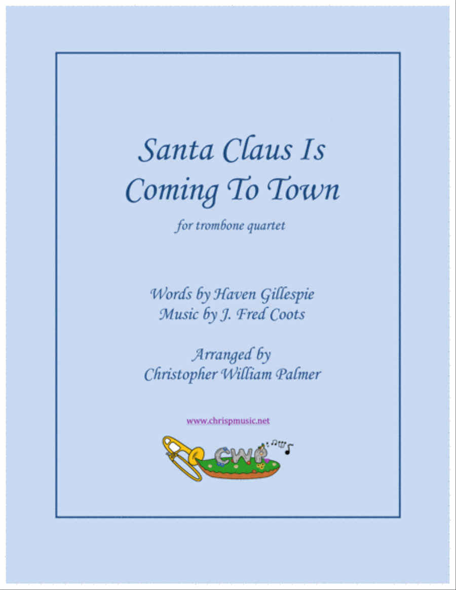 Santa Claus Is Comin' To Town Brass Ensemble scores gallery preview page 1