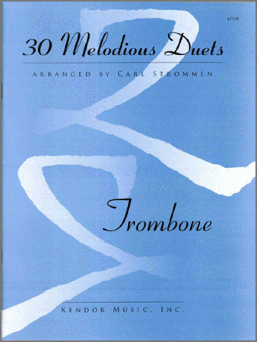 30 Melodious Duets-Trombone Trombone Duet scores gallery preview page 1