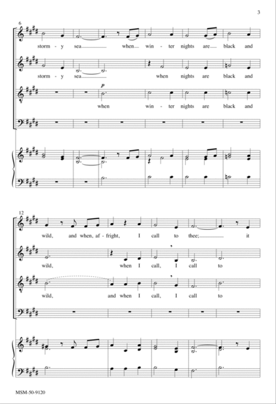 I Hear Thy Voice 4-Part scores gallery preview page 3