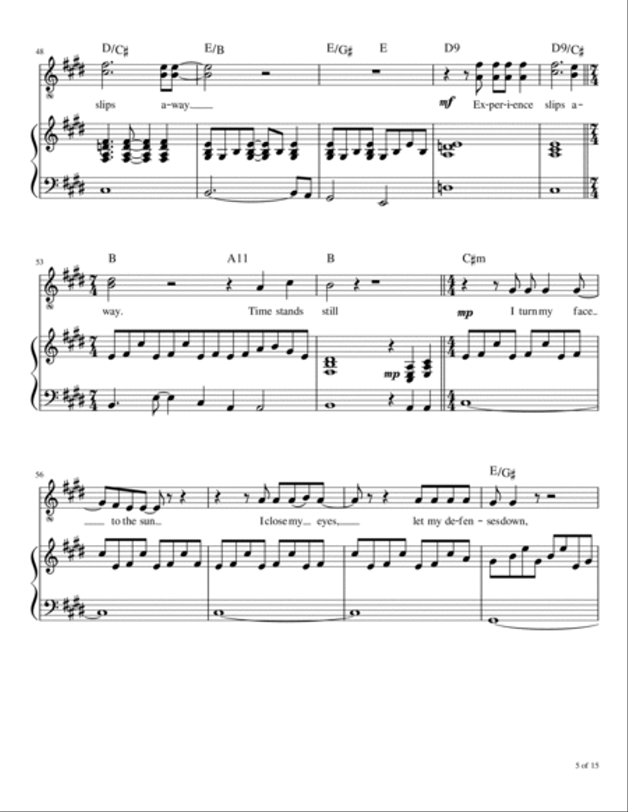 Time Stand Still Voice scores gallery preview page 6