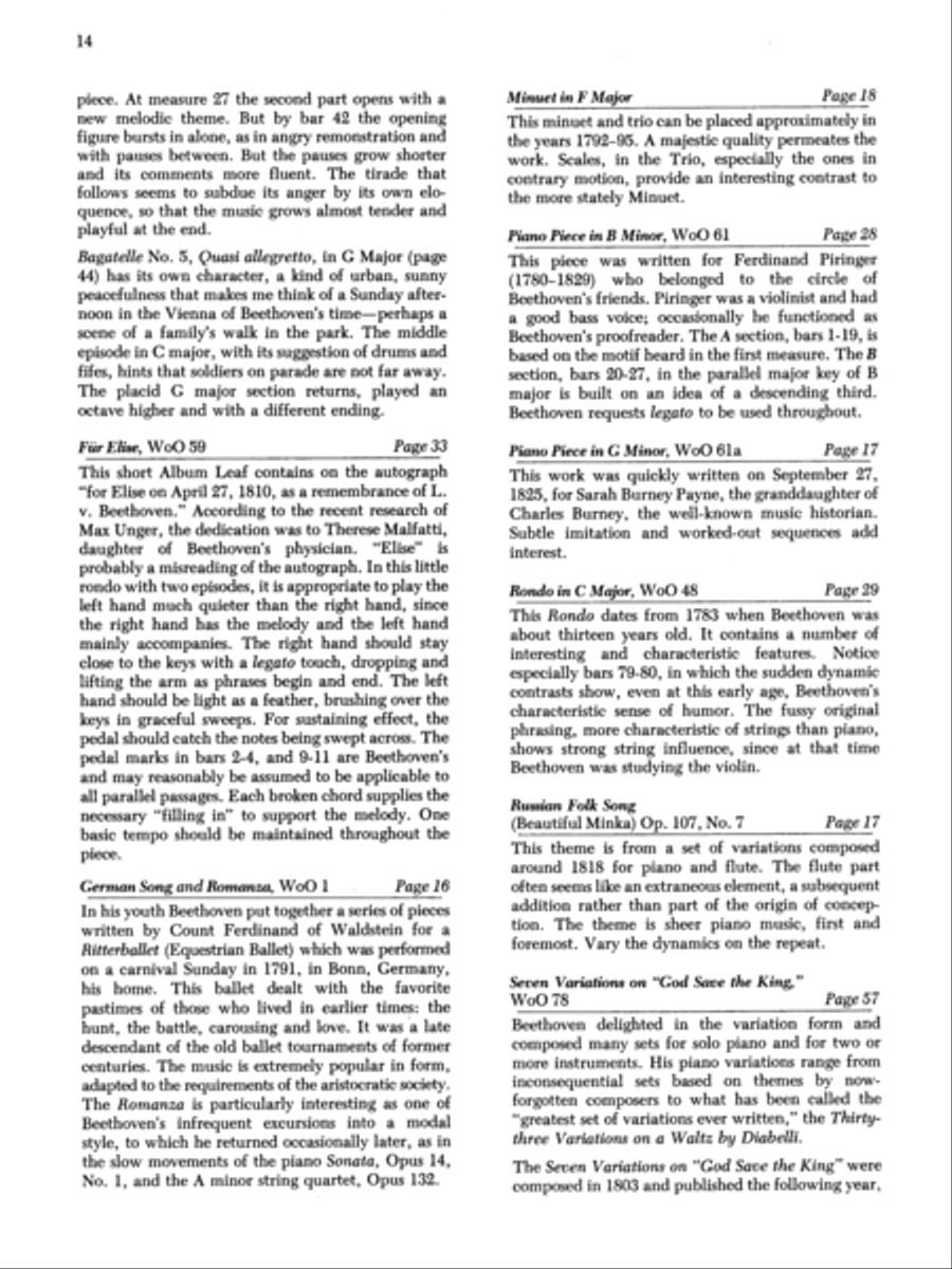 At the Piano with Beethoven Piano Solo scores gallery preview page 14