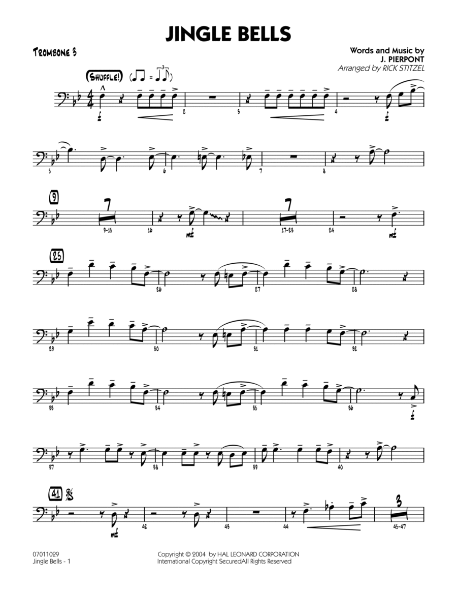 Jingle Bells - Trombone 3