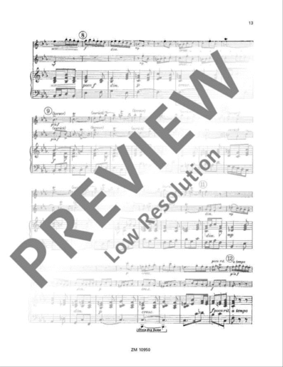 Trio Sonata C minor Flute scores gallery preview page 14