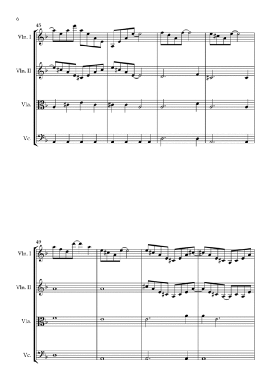 String Quartet No. 1 String Quartet scores gallery preview page 6