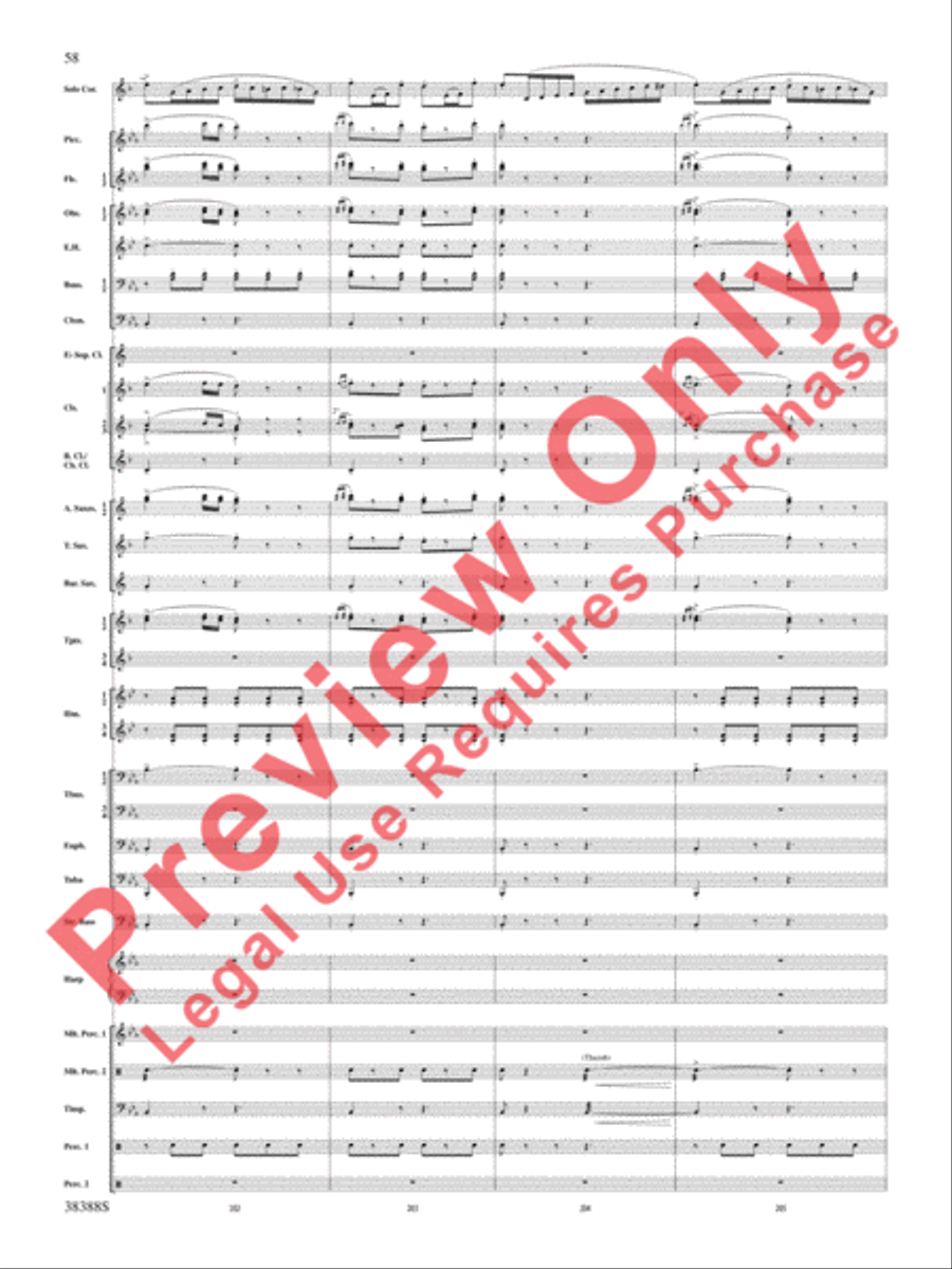 Napoli Napoli Concert Band scores gallery preview page 59