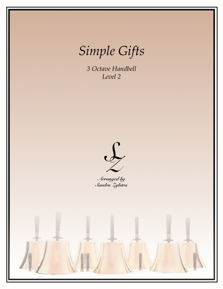 Simple Gifts (3 octave handbells) image number null