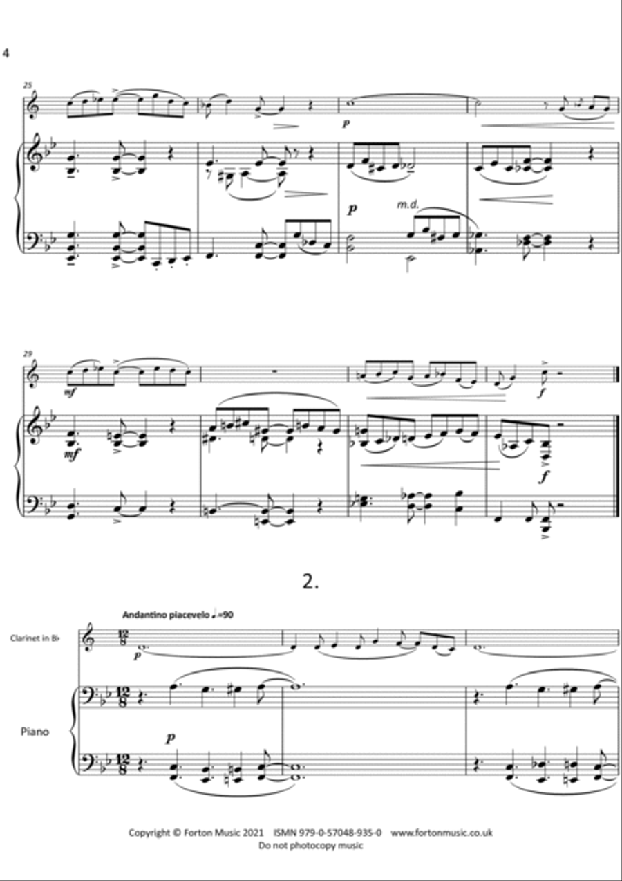 Divertimento Clarinet Solo scores gallery preview page 4