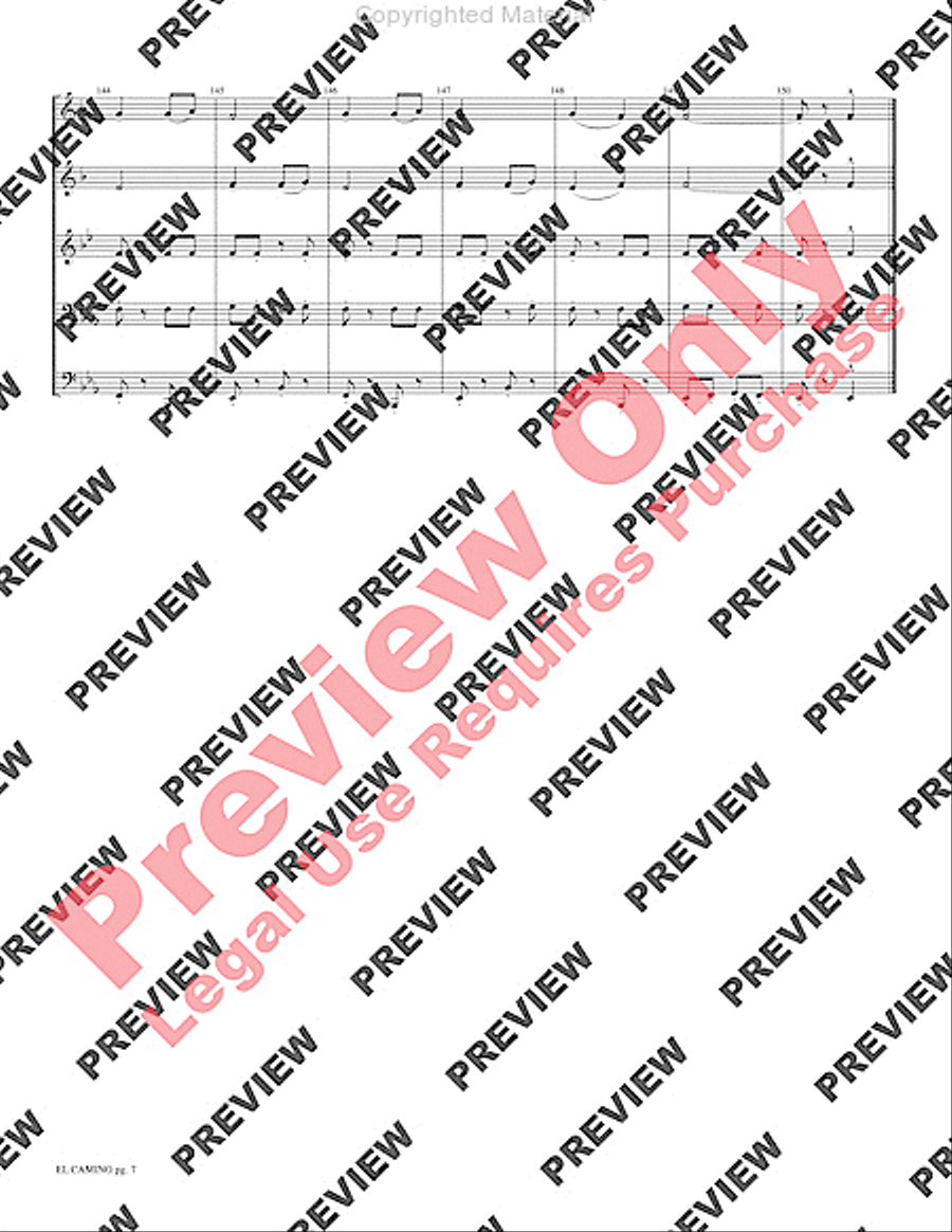 El Camino El Camino Brass Quintet scores gallery preview page 9