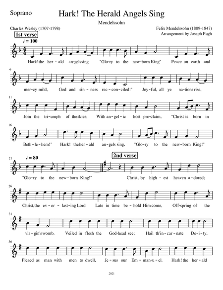 Hark The Herald Angels Sing(SATB) image number null