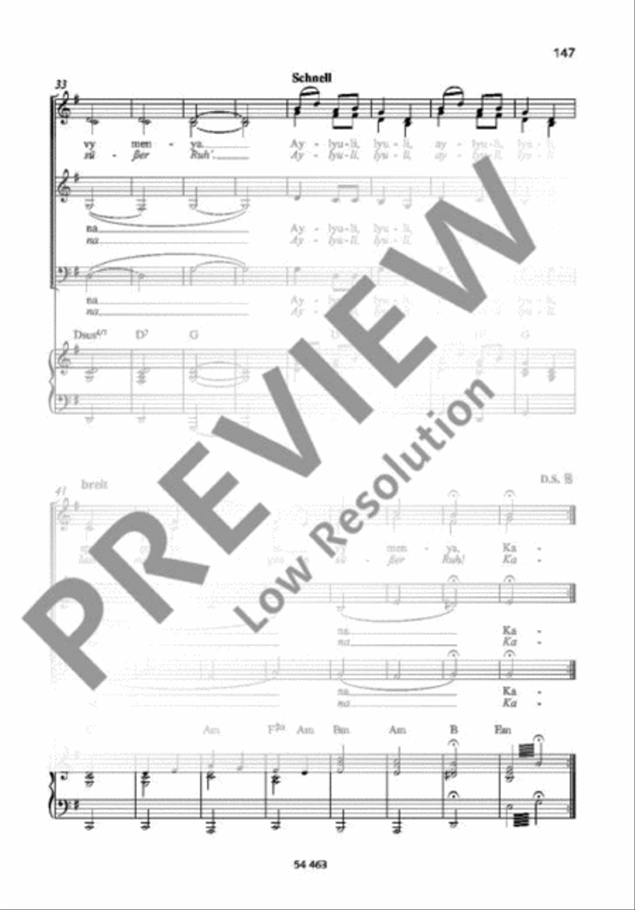 Kalinka A Cappella scores gallery preview page 4