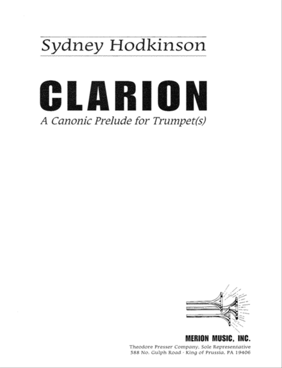 Clarion Chamber Music scores gallery preview page 1