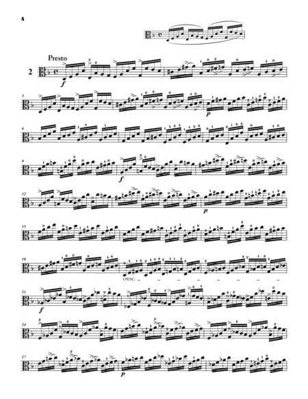 Jakob Dont: 24 Etudes and Caprices, op. 35 - transcribed for Viola  Digital Sheet Music