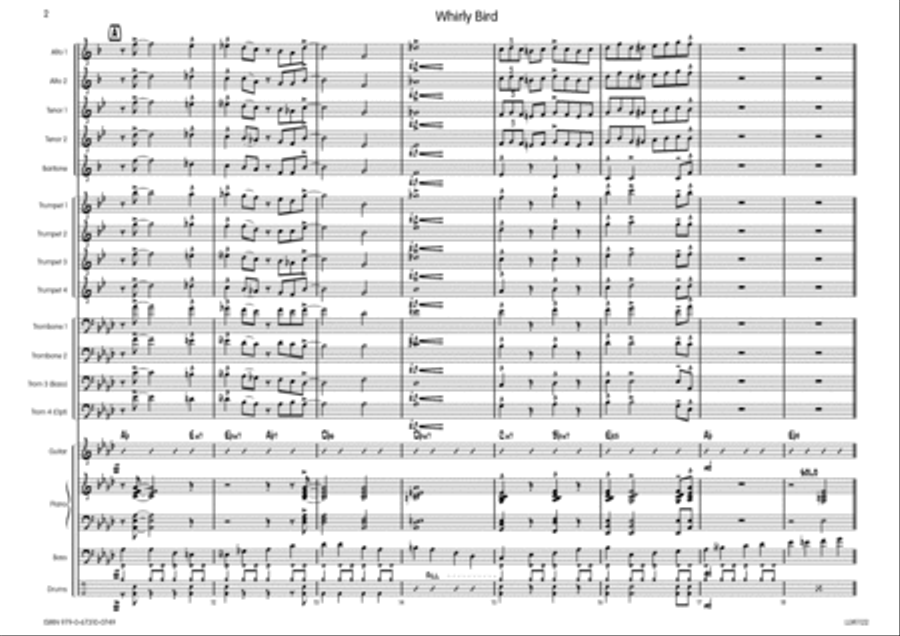 Whirly Bird Whirly Bird Big Band scores gallery preview page 3