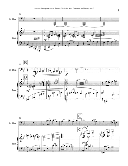 [Sacco] Sonata for Bass Trombone and Piano