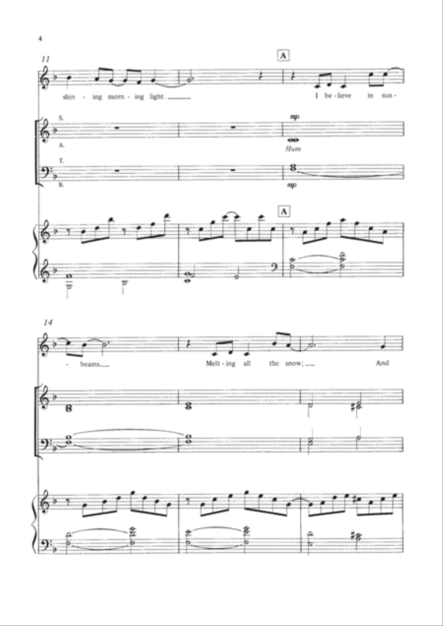 I believe in springtime 4-Part scores gallery preview page 3