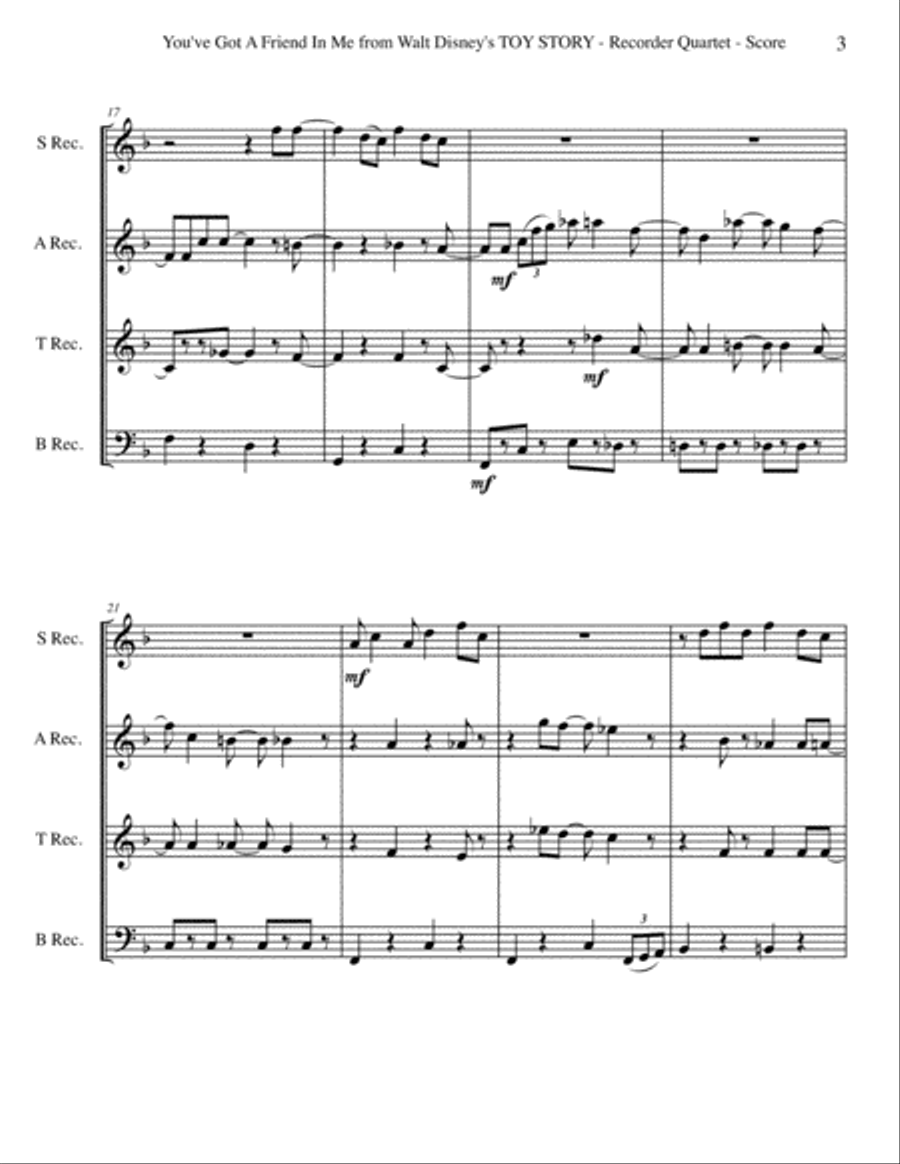 You've Got A Friend In Me Small Ensemble scores gallery preview page 3