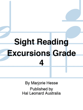 Book cover for Sight Reading Excursions Grade 4
