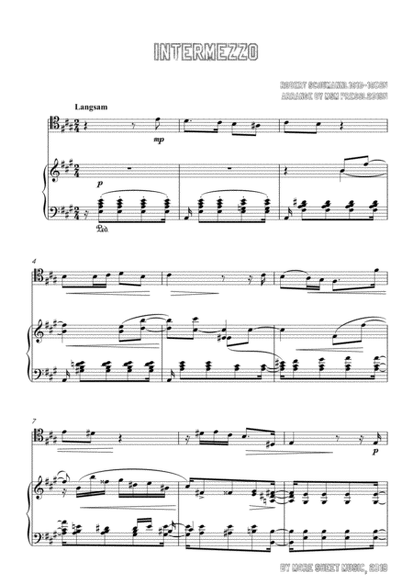 Schumann-Intermezzo,for Cello and Piano image number null