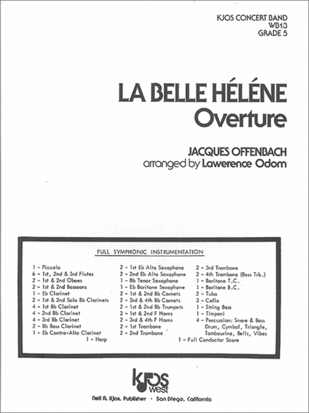 La Belle Helene (Overture) - Score