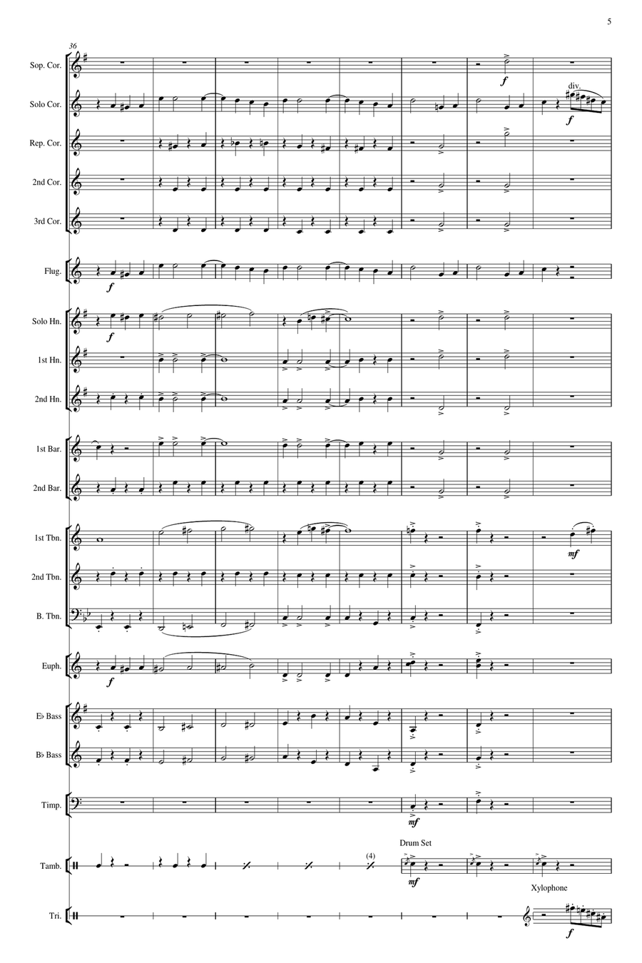 Be Our Guest Brass Band scores gallery preview page 6