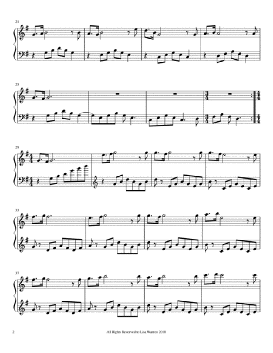 A Mother's Love - Intermediate Harp scores gallery preview page 2