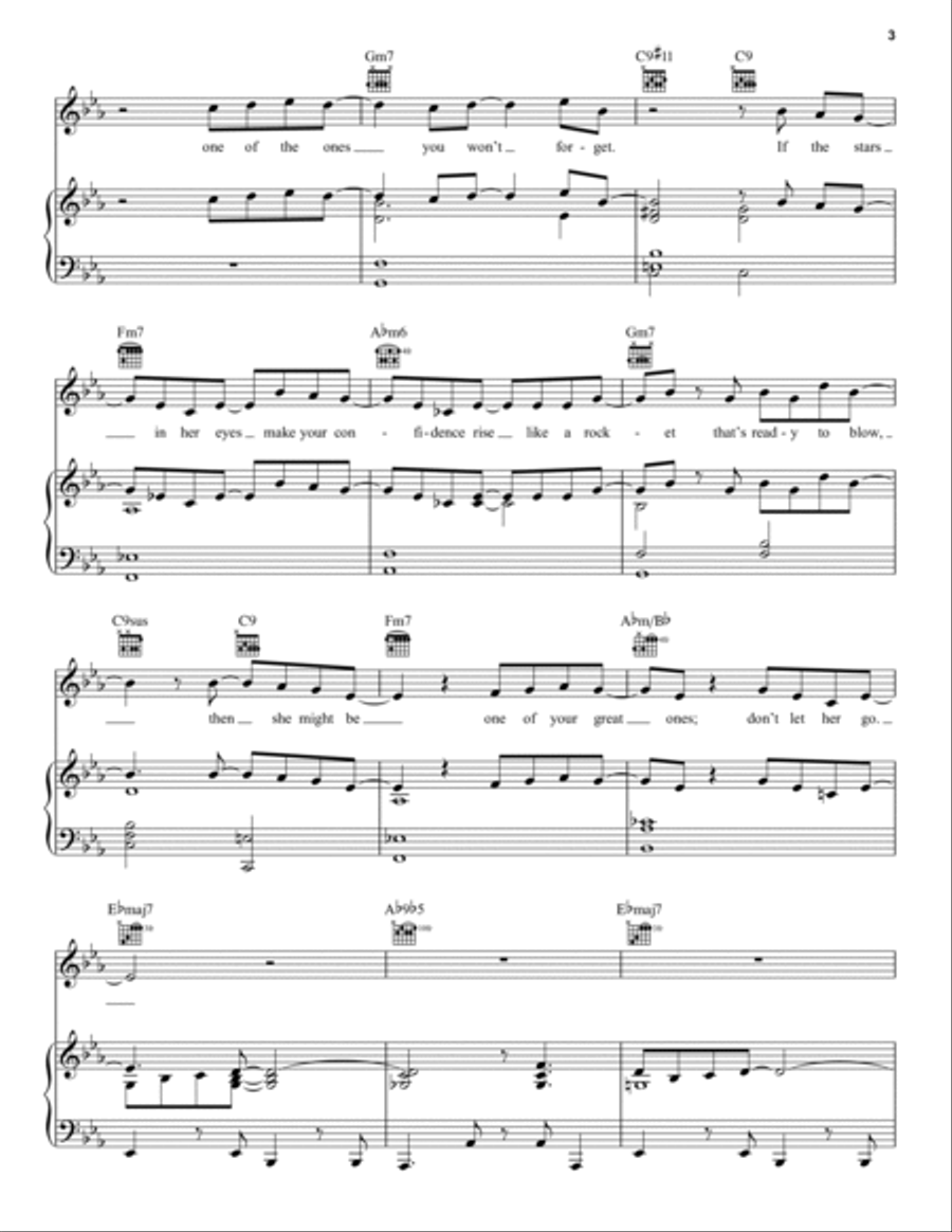 One Of The Great Ones Piano, Vocal, Guitar scores gallery preview page 3