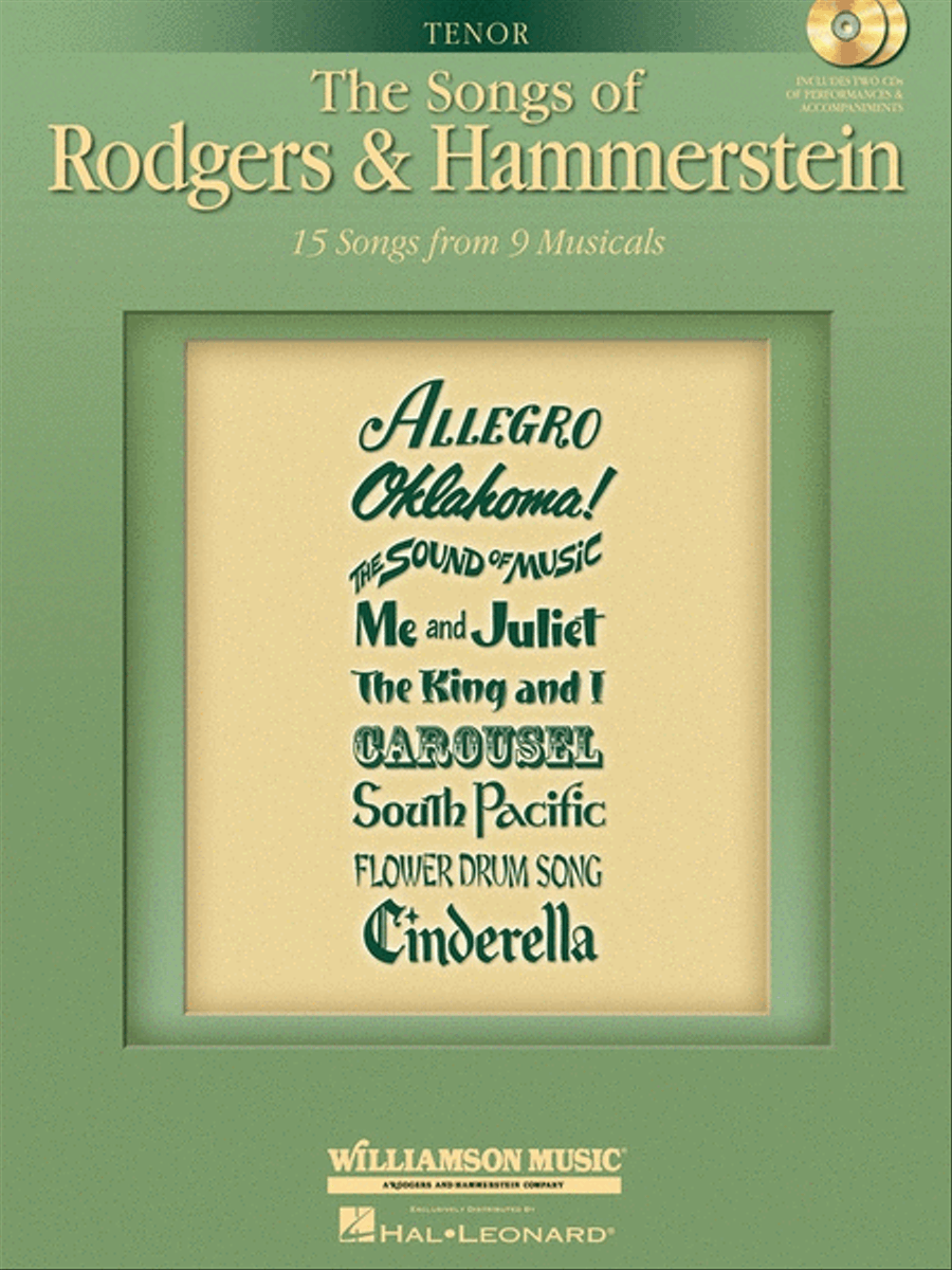 Songs Of Rodgers And Hammerstein Tenor Book/2CD Voice scores gallery preview page 1