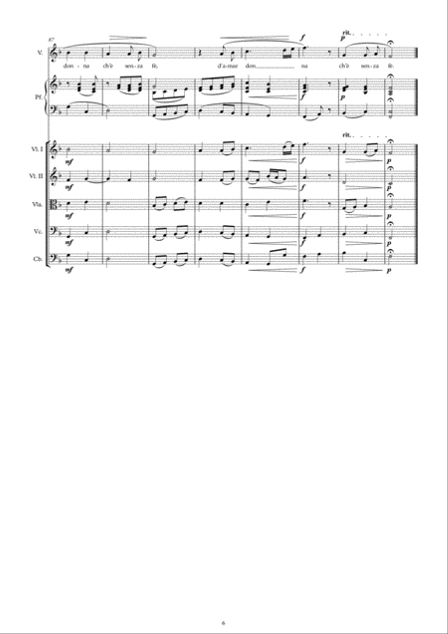 Lungi, lungi è amor da me Chamber Orchestra scores gallery preview page 6