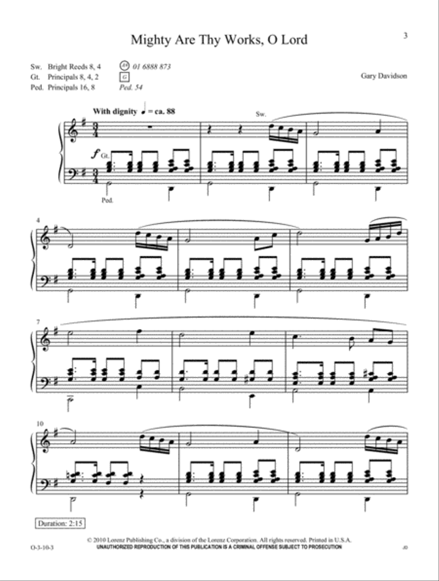 Easy Organ Library, Vol. 49 Organ scores gallery preview page 1