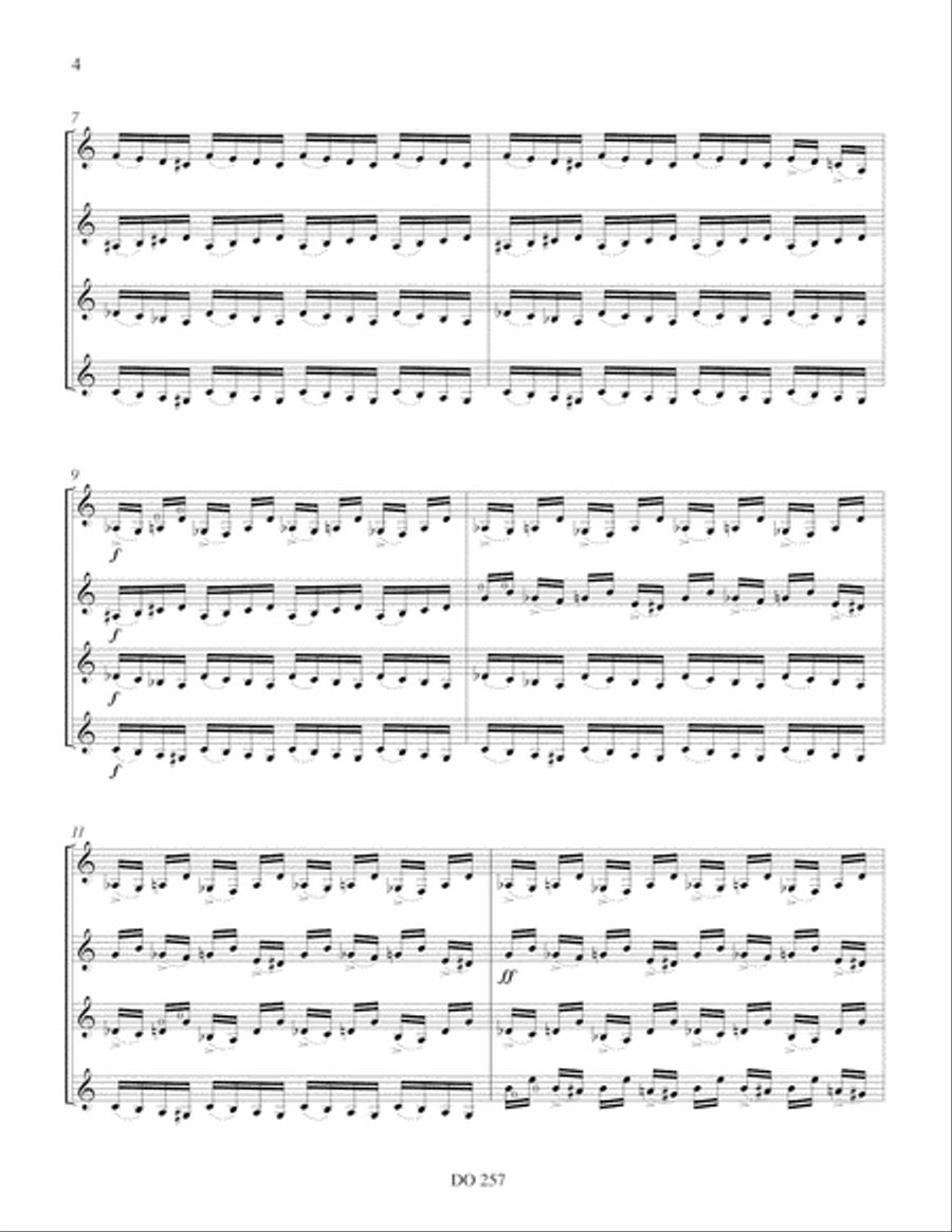 Objets futiles Objets futiles Guitar Ensemble scores gallery preview page 4