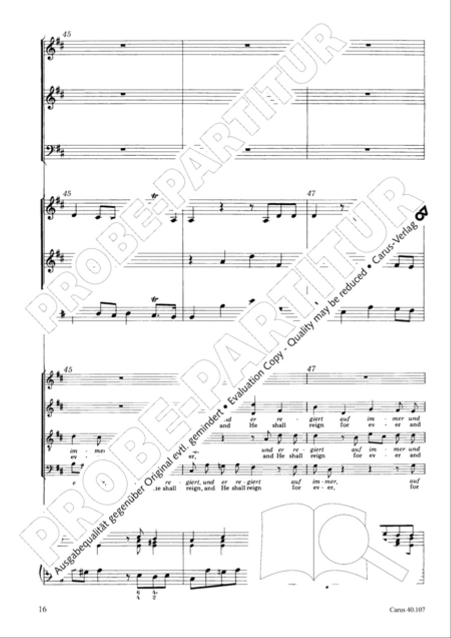 Halleluja (Jesus erschliesst uns die Schrift) 4-Part scores gallery preview page 17