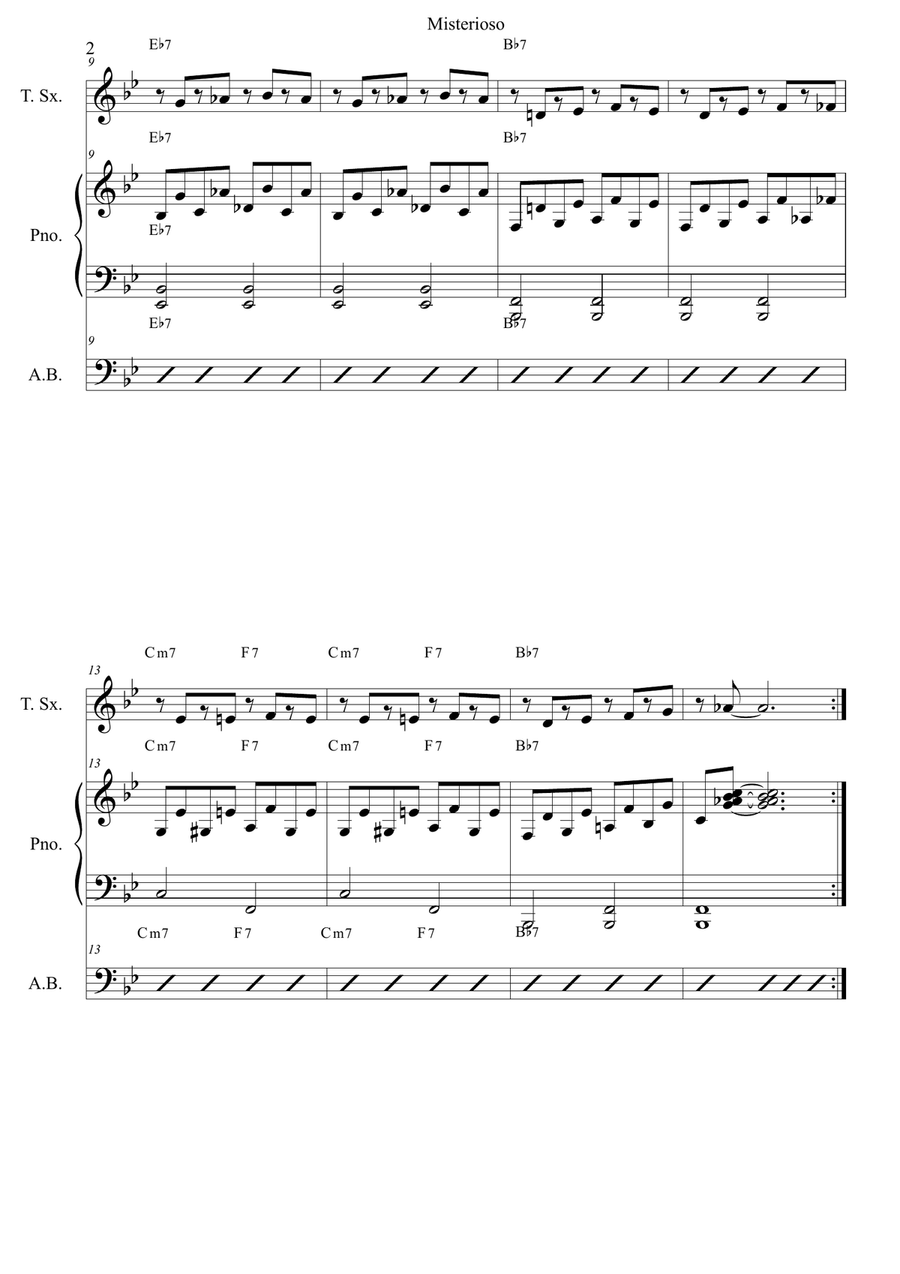 Misterioso Jazz Ensemble scores gallery preview page 2