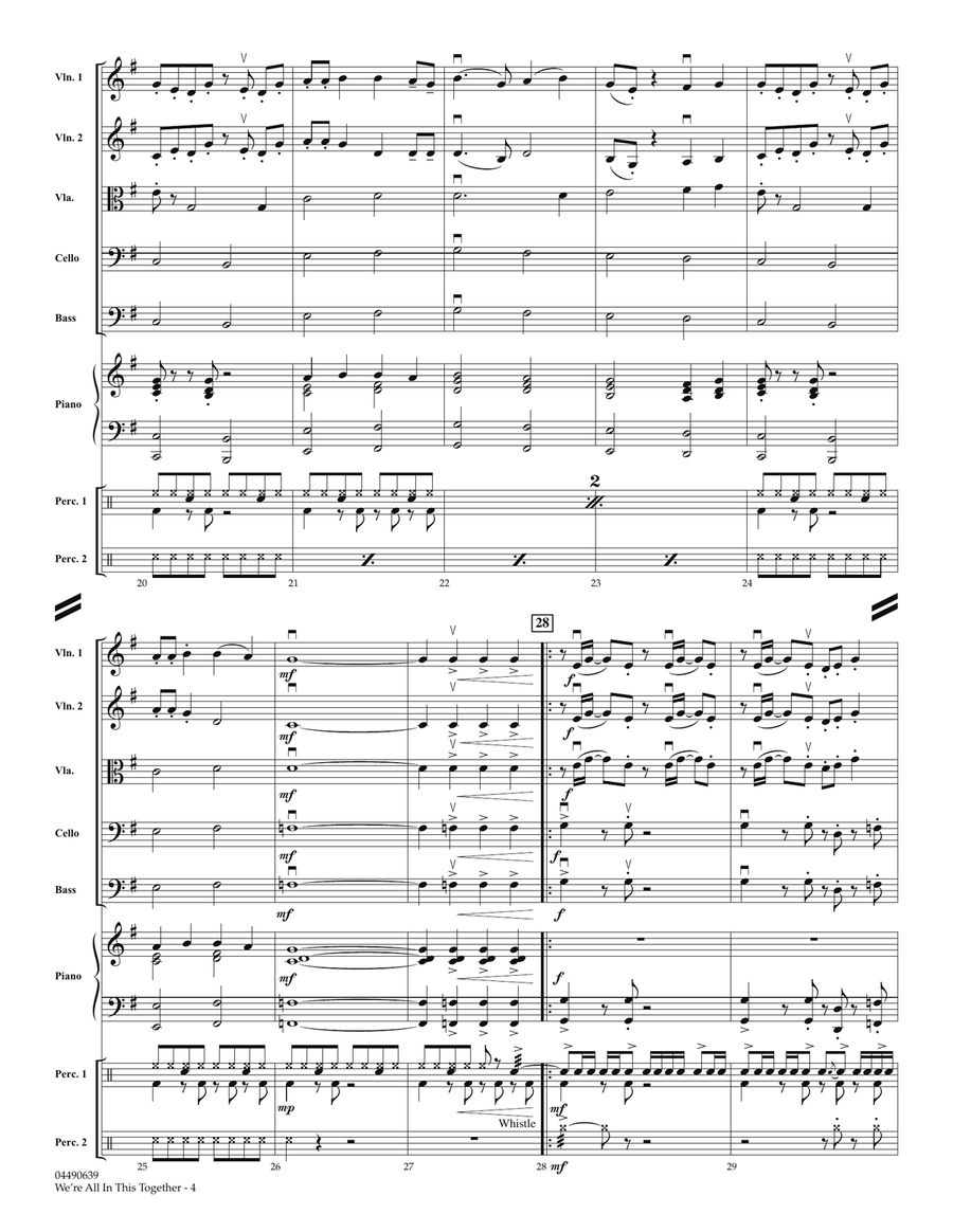 We're All in This Together (from High School Musical) - Full Score Orchestra scores gallery preview page 4