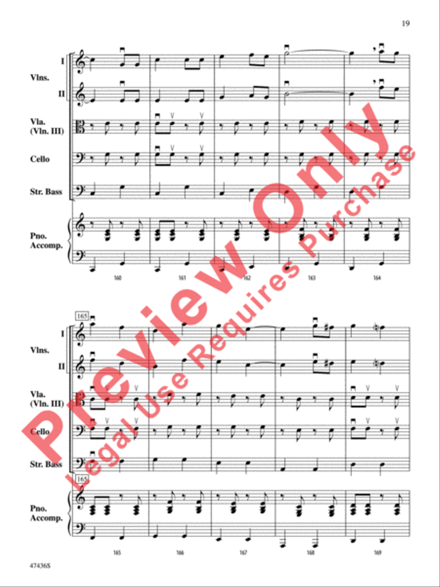 La Fiesta de Cuerdas String Orchestra scores gallery preview page 20