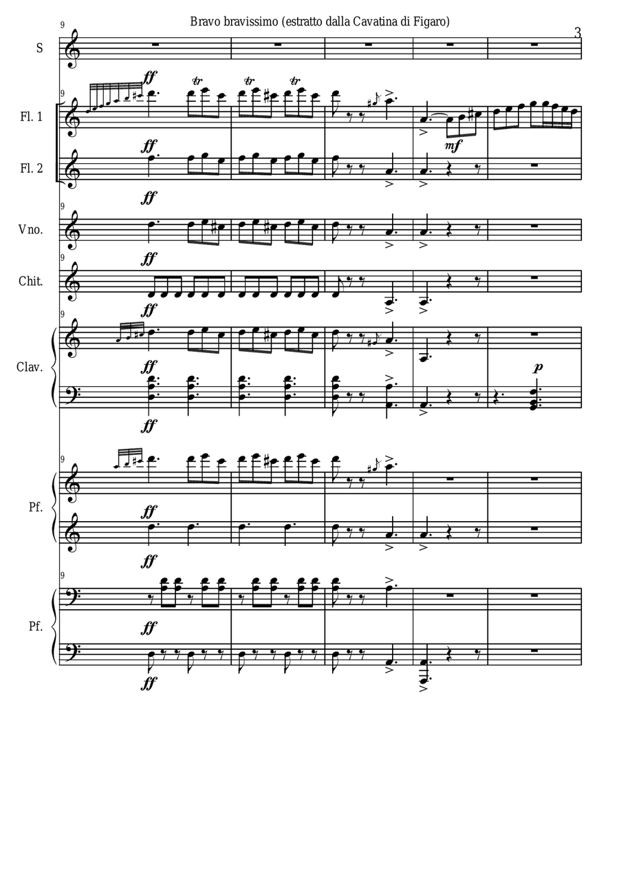 Bravo bravissimo Bravo bravissimo Small Ensemble scores gallery preview page 4