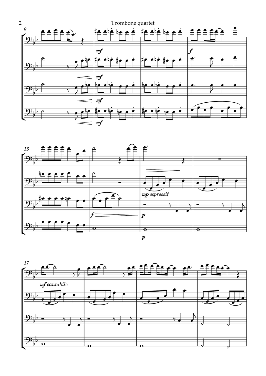 Bohemian Rhapsody Trombone Solo scores gallery preview page 3