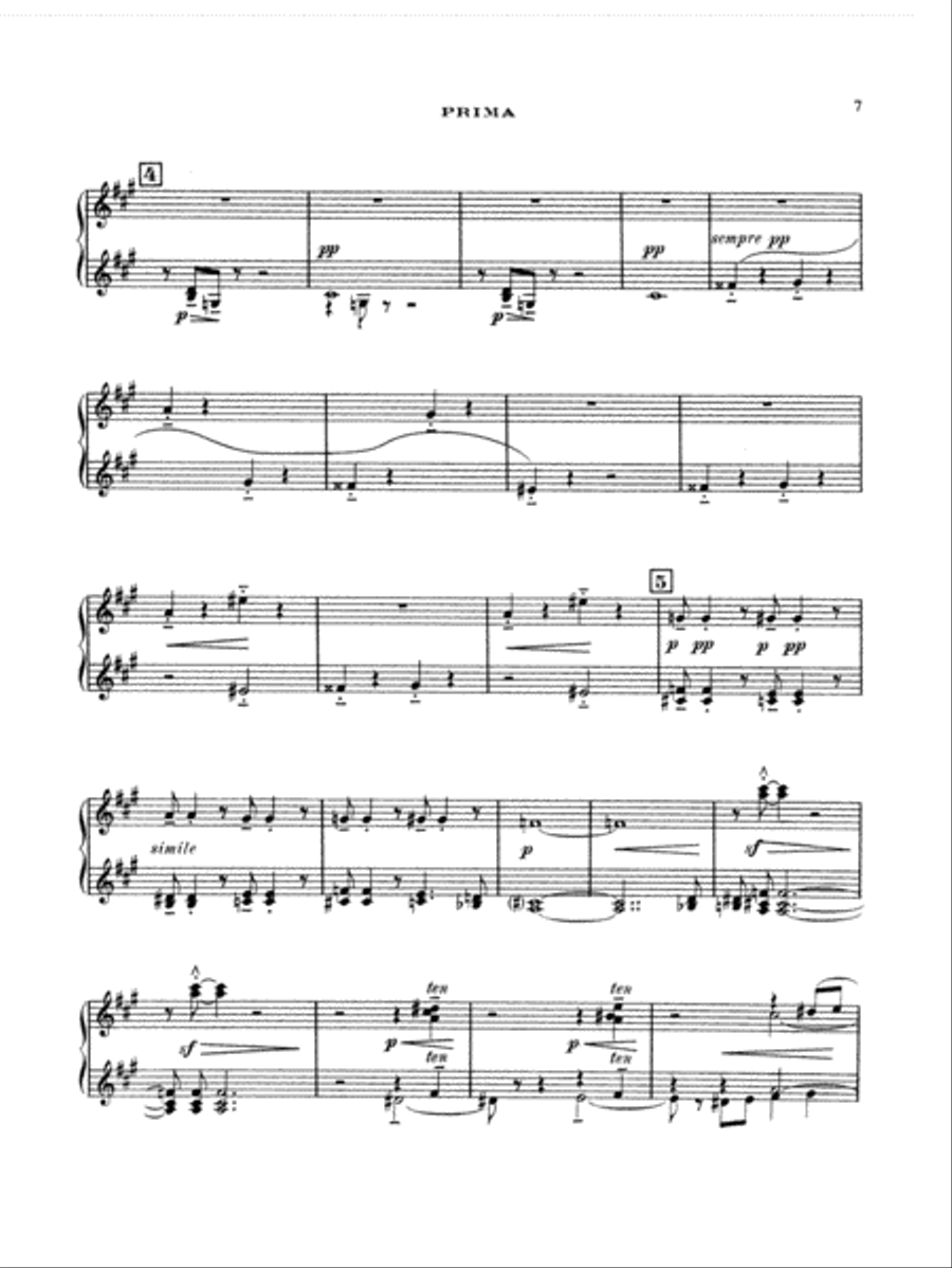 Debussy: Le Martyre de Saint Sébastien (Transcr. Roques) Piano Duet scores gallery preview page 6