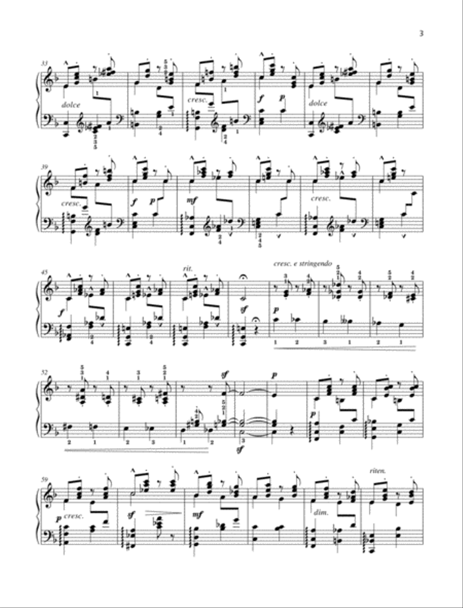 Melody in F, Op. 3 No. 1 Piano Solo scores gallery preview page 2