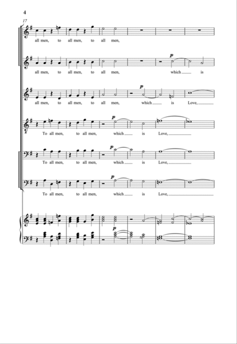 Eternal Father A Cappella scores gallery preview page 4