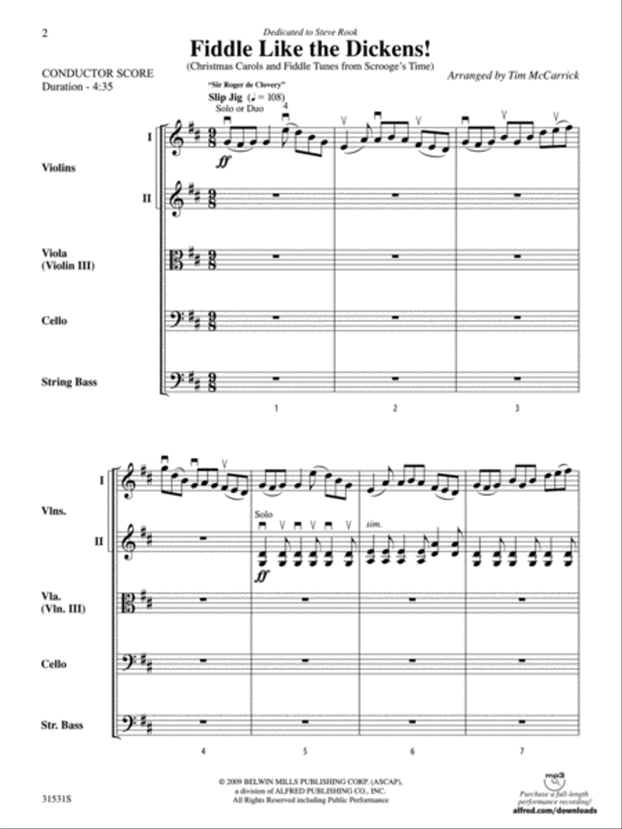 Fiddle Like the Dickens! Fiddle Like the Dickens! String Orchestra scores gallery preview page 2