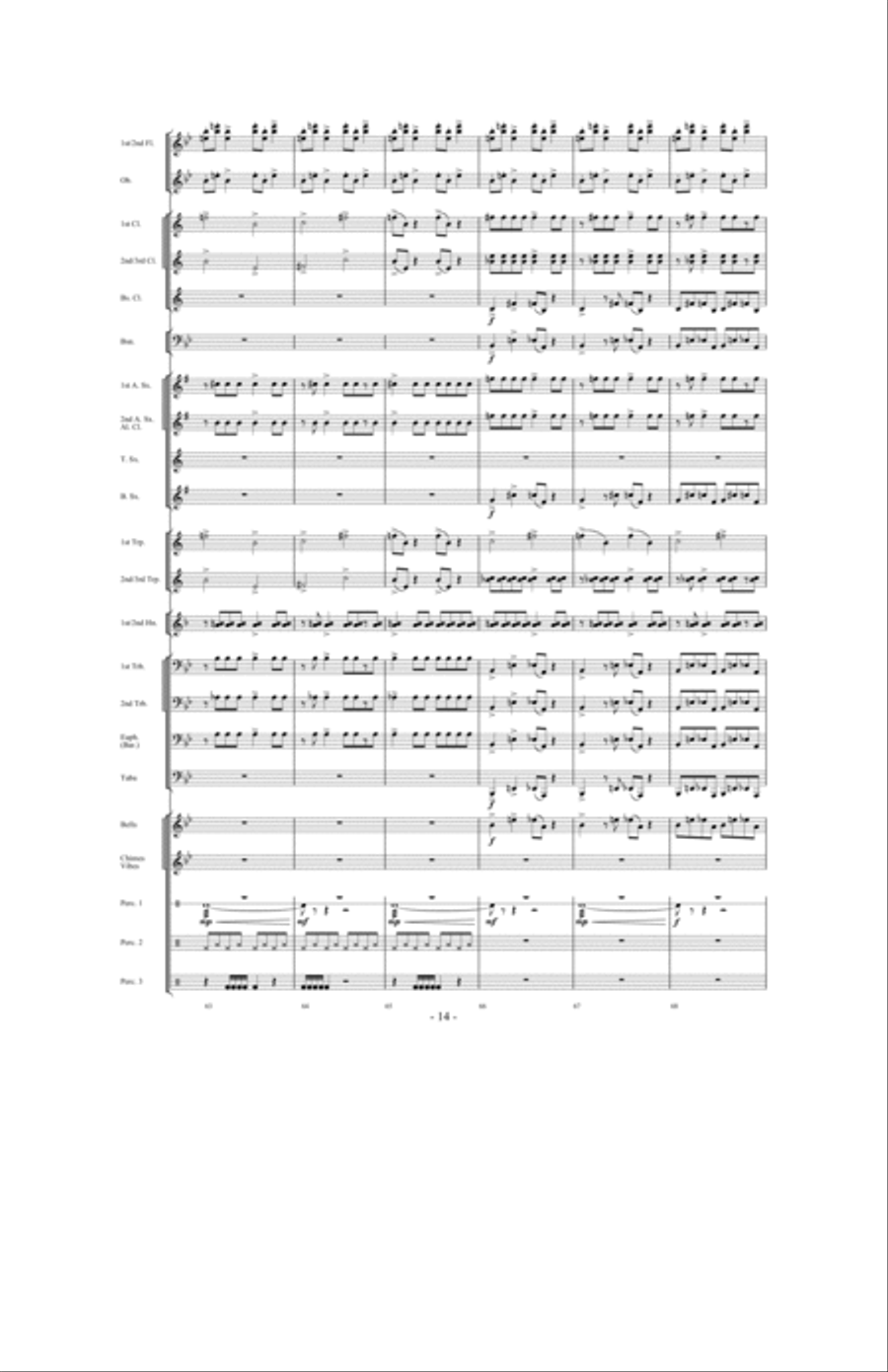 Force Majeure Concert Band scores gallery preview page 13