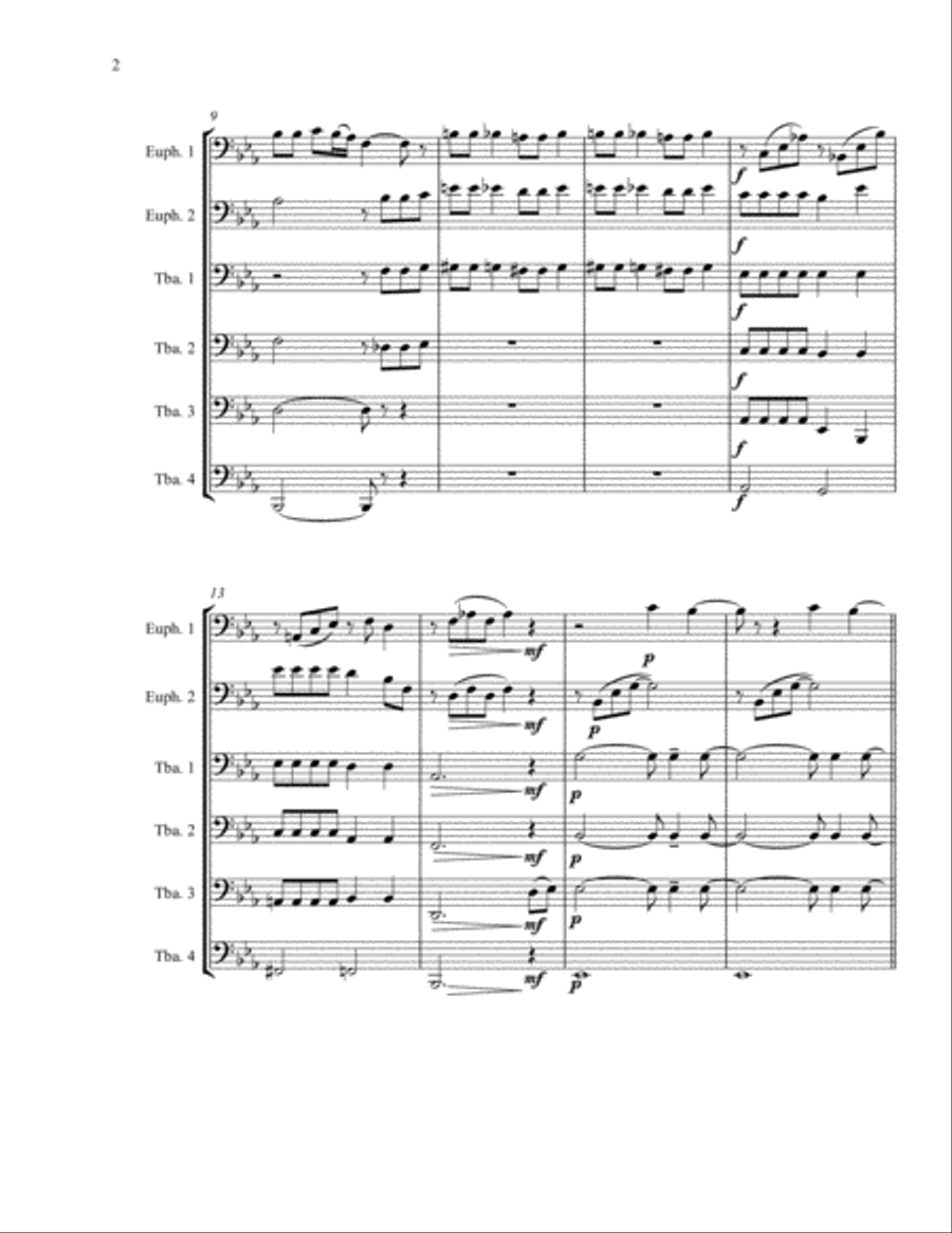 Bohemian Rhapsody Brass Ensemble scores gallery preview page 2