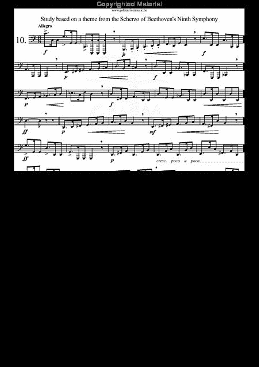 34 Studies for Tuba Volume 1 Tuba scores gallery preview page 11