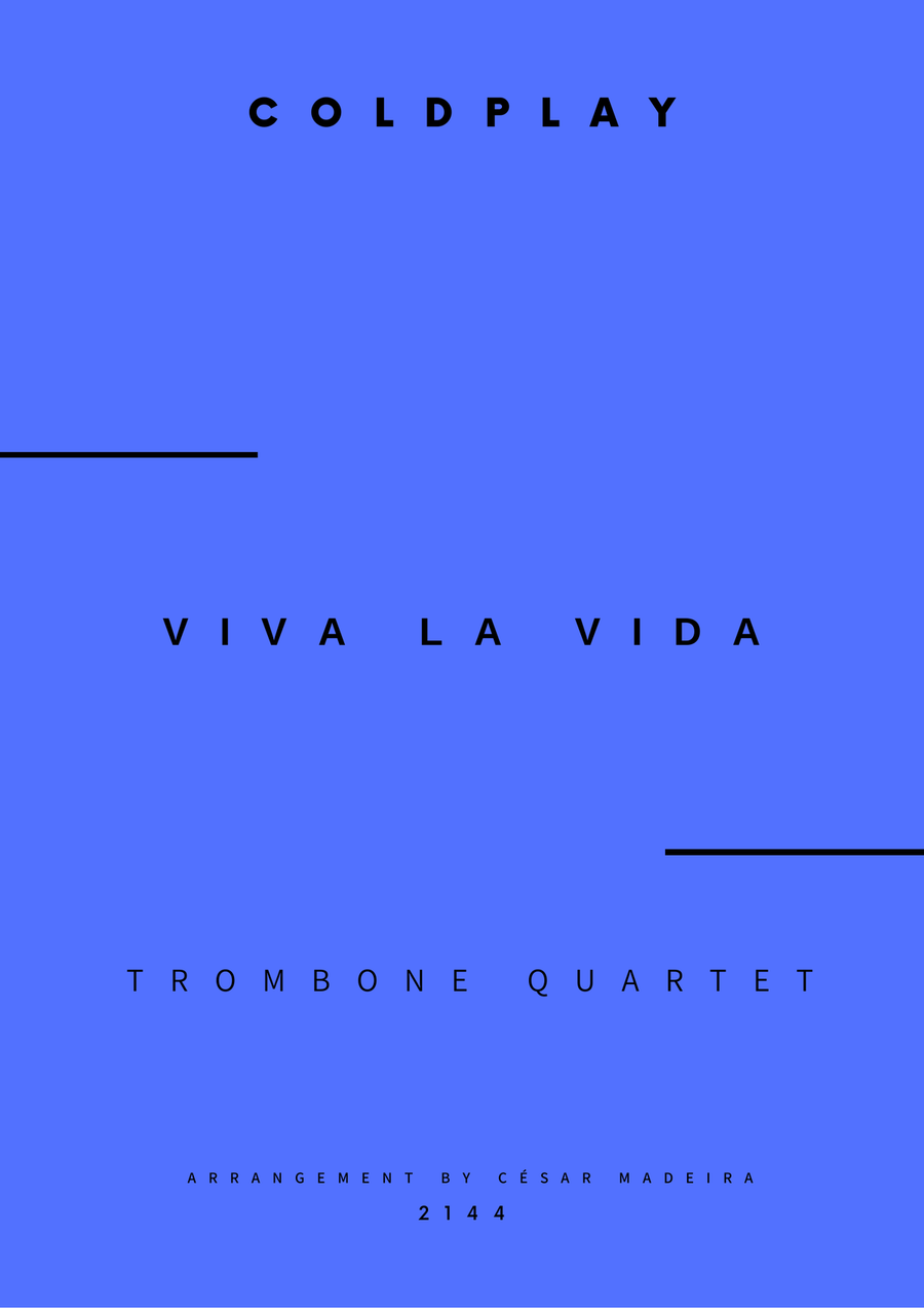 Viva La Vida Brass Quartet scores gallery preview page 1