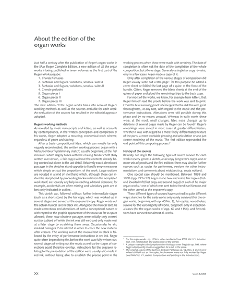 Reger Edition of Work, vol. I/5: Organ pieces I Organ Solo scores gallery preview page 18